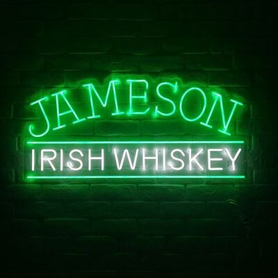 OHNO Woonaccessoires Neon Sign - Irish Whiskey - Neon Verlichting - Geel