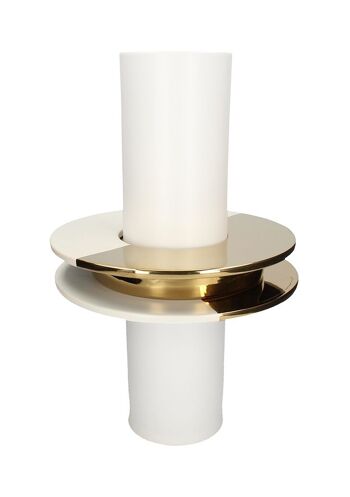 OHNO Accessoires pour la maison Vase Double Hypno - Blanc 2