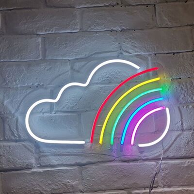 OHNO Woonaccessoires Neon Sign - Rainbow with Cloud