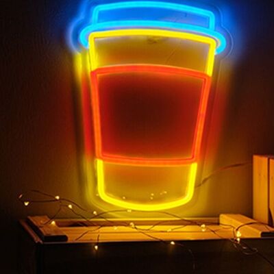 OHNO Woonaccessoires Neon Sign - Coffee Cup