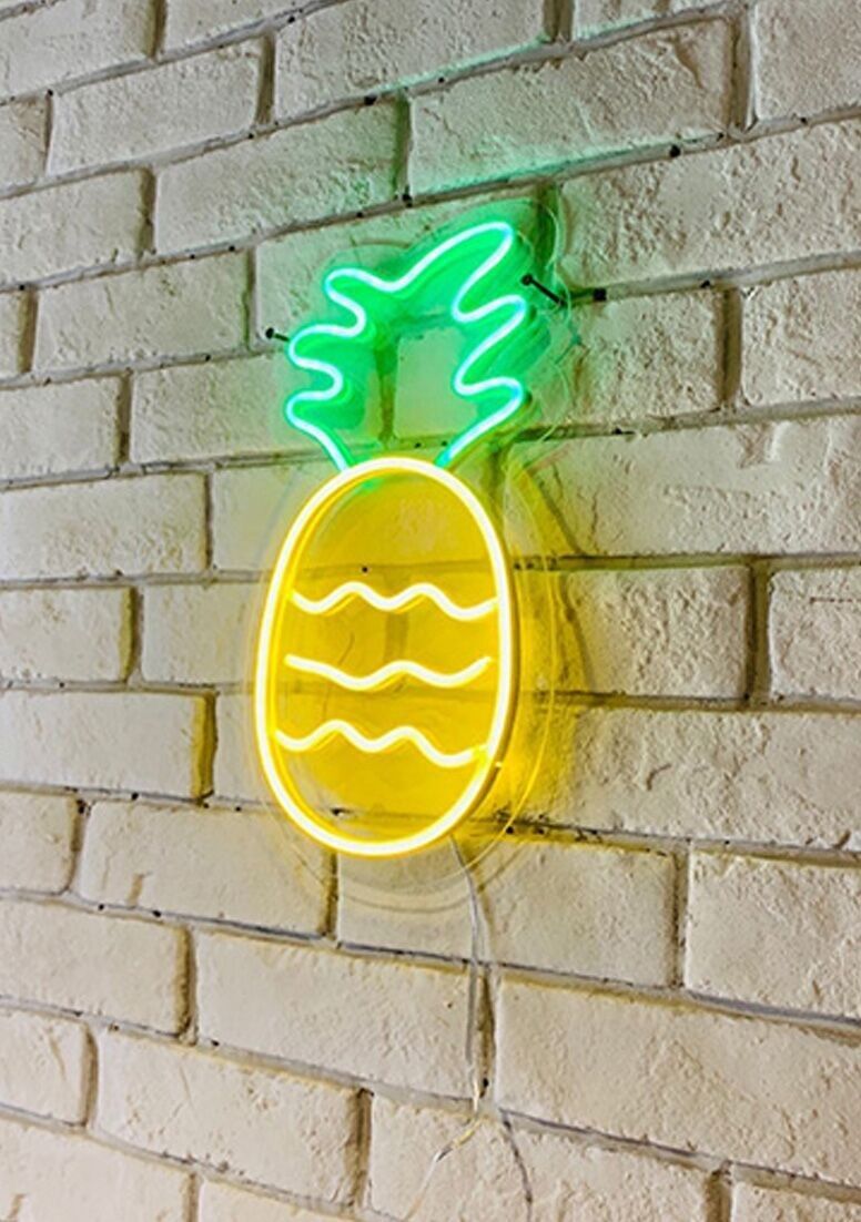 Pineapple deals neon lamp