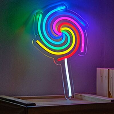OHNO Woonaccessoires Neon Sign - Rainbow Windmill