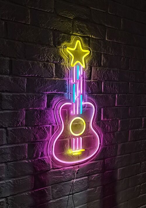 OHNO Woonaccessoires Neon Sign - Guitar