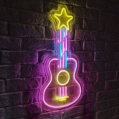 OHNO Woonaccessoires Neon Sign - Guitar