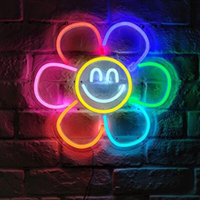 OHNO Woonaccessoires Neon Sign - Happy Flower