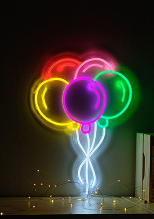 OHNO Woonaccessoires Neon Sign - Balloons