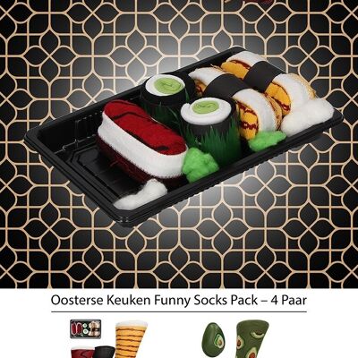 OHNO Cadeau Artikelen Funny Oosterse Keuken Sokken - Multicolor