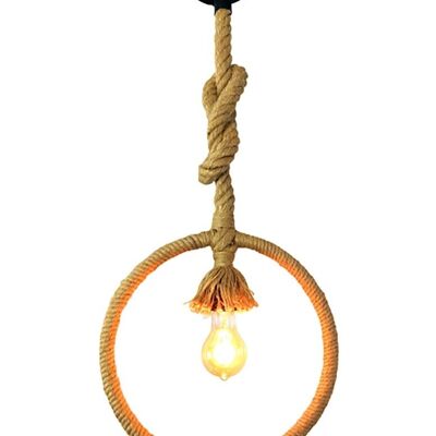 OHNO Woonaccessoires Rigel Hanglamp - Zwart, Touw