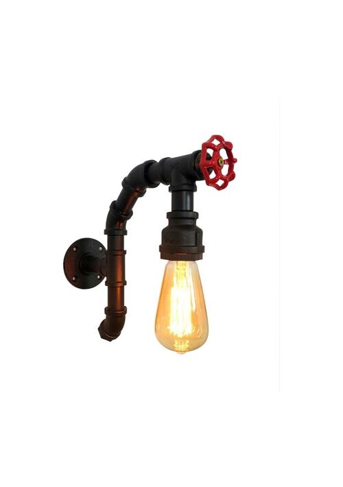 OHNO Woonaccessoires Jupiter Wandlamp - Zwart, Rood