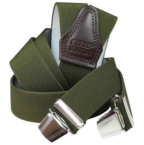 Pierre Mouton Suspender Strong - Army Dark