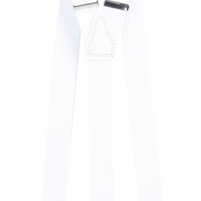 Pierre Mouton Suspender Strong Suspender - White