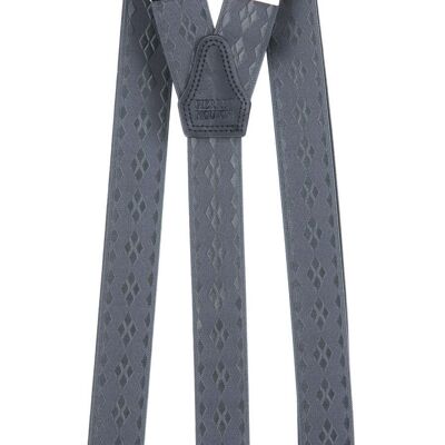 Pierre Mouton Suspender Square - Dark Grey