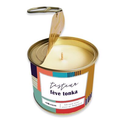 Tonka bean tester candle