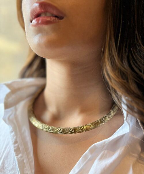 Boho Gold Choker Necklace