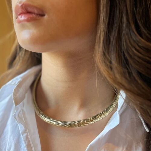 Snakeskin Choker Necklace