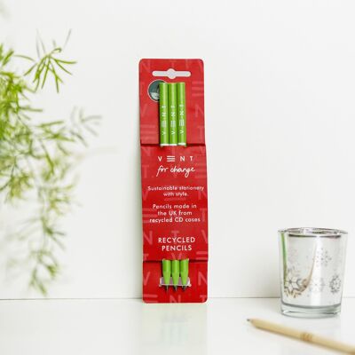 Weihnachtsrecycelte CD-Hülle Pencil Pack Grün - Limitierte Auflage