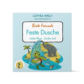 Gel douche solide Lüttes Welt BEST FRIENDS - cosmétique naturelle certifiée, soin doux pour les enfants 2