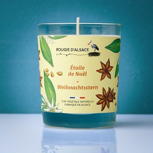Candela naturale Stella di Natale