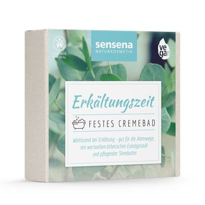sensena natural cosmetics Solid cream bath - cold season - a bubbly bathing pleasure
