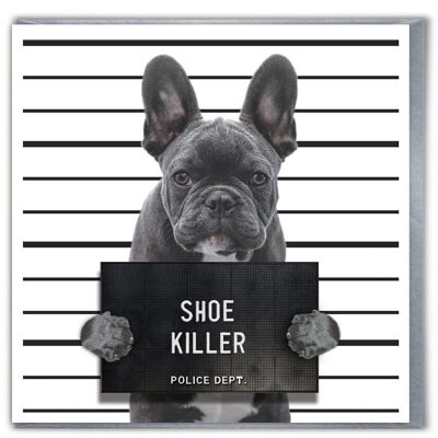 Carte d'anniversaire amusante - Happy Birthday French Shoe Killer