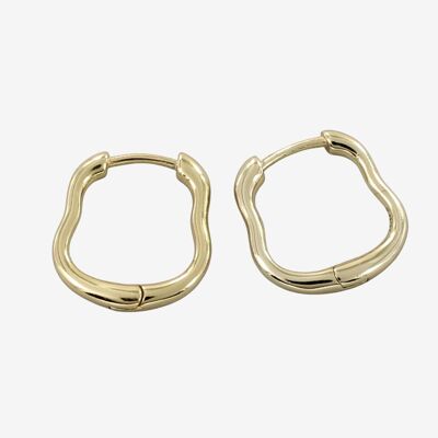 Grace Hoop Earrings Gold