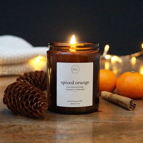 Spiced Orange Candle – Christmas Soy Wax Candle