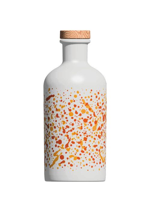Huile d'olive extra vierge bouteille verre décoré - Arancio