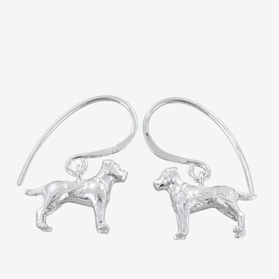 Klassische Labrador-Ohrringe aus Silber