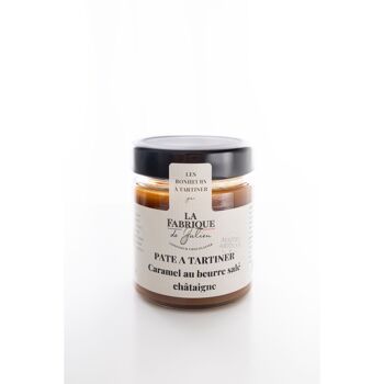 Pâte à tartiner artisanale au caramel au beurre salé à la Châtaigne  - 200g - La Fabrique de Julien 1