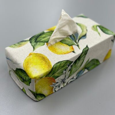 Tissue Box Cover | Lemon Linen