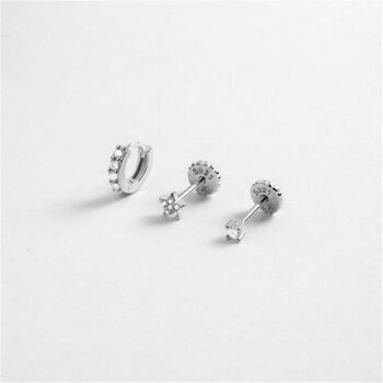 Dali Piercing Argent Massif 925 2