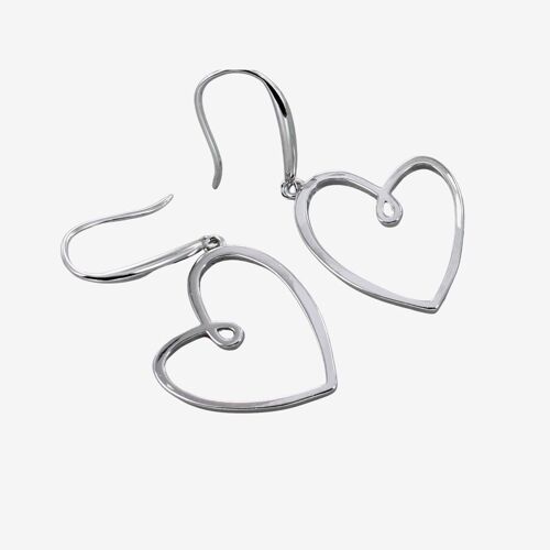 Looped Heart Earrings