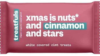 20 x friandises à la cannelle recouvertes de blanc - bio - Noël c'est des noix* et de la cannelle et des étoiles 1