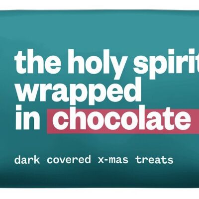20 x dark covered xmas treats - organic - the holy spirit wrapped in chocolate