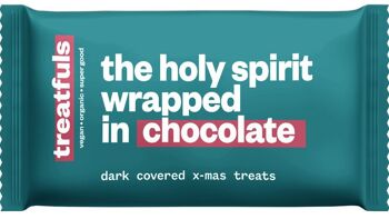 20 x gâteries de Noël recouvertes de noir - bio - l'esprit saint enrobé de chocolat 1
