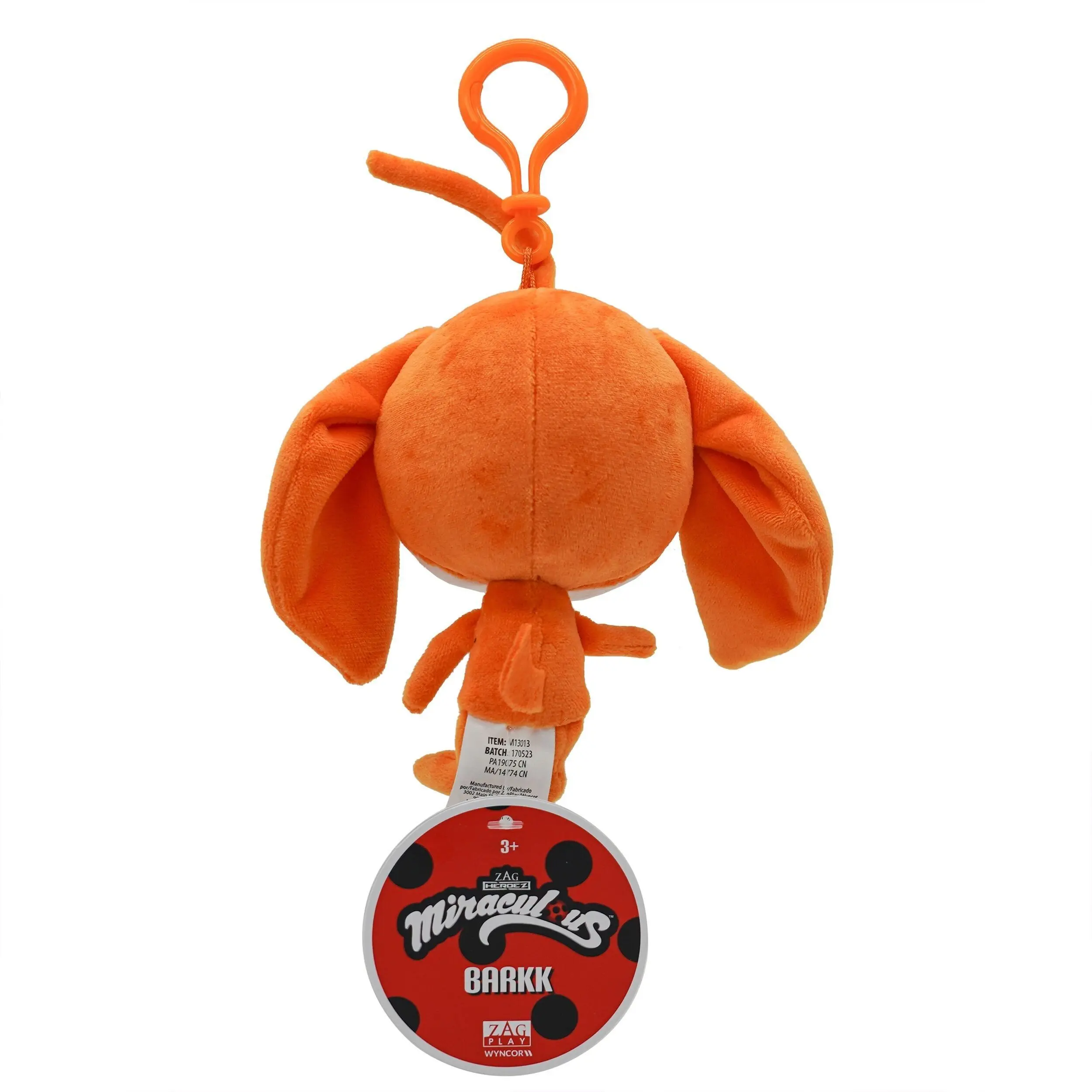 Peluche Wayzz Miraculous – Kwami Taille Réelle 12 Cm – Douce Et Collectionnable, Avec Mousqueton