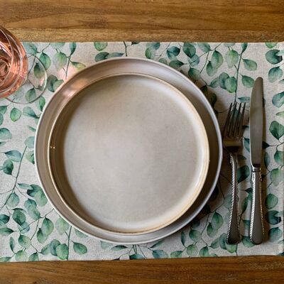 Placemat 30x43cm,Recycled Cotton, Printed | Verde