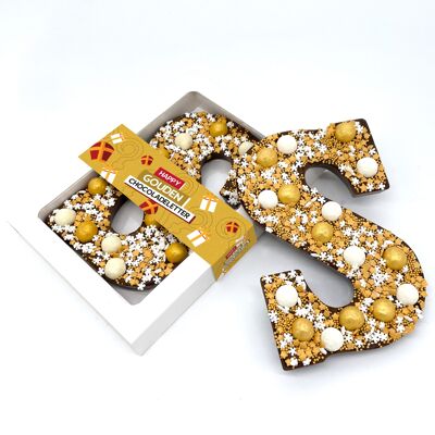 Chocolate Happy Chocolate Letter Gold (250g)