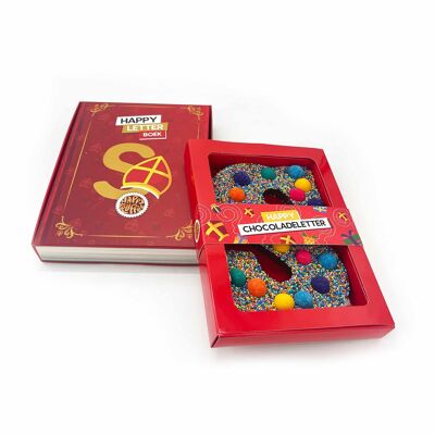 Confezione regalo libro Happyletter Lettera di cioccolato (250g)