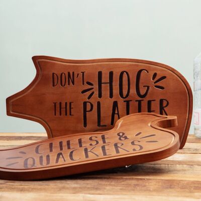 Tabla de embutidos de madera - Hog the Platter