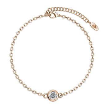 Bracelets Birth Stone - Argenté, Or Rosé et Cristal 5