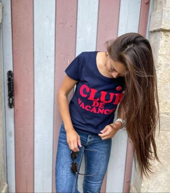 Teeshirt "Club de vacances" en coton Bio 1