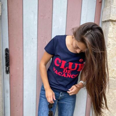 "Holiday club" t-shirt in organic cotton