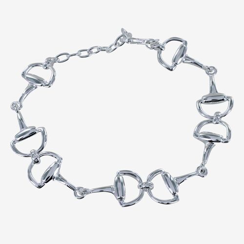 Smart Sterling Silver Snaffle Bracelet