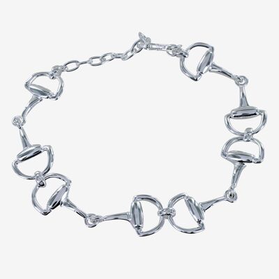 Schickes Trensenarmband aus Sterlingsilber