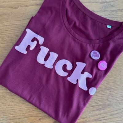 Camiseta “Fuck” de algodón orgánico