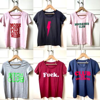 Teeshirt "Fuck" en coton Bio 5