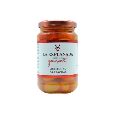 La Explanada Gourmet - frascos de Aceitunas Gazpachas  - Origen español