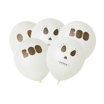 Geister-Halloween-Luftballons – 5er-Pack