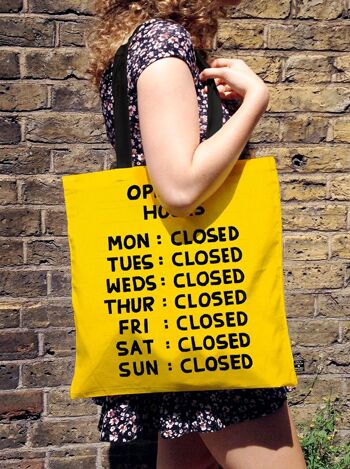 David Shrigley Heures d'ouverture Tote bag 2